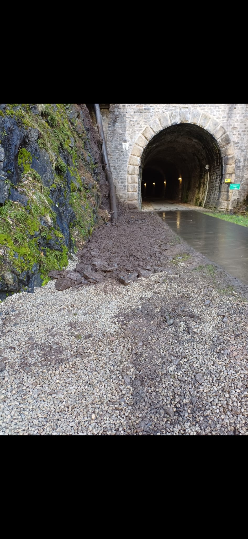 Erdarbeiten am Tunnel